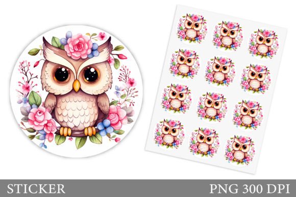 Download Cute Owl Sticker Design - Cute owl Collection
