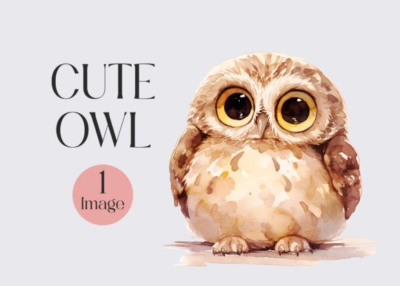 Download Watercolor Cute Owl Clipart - Cute owl Collection