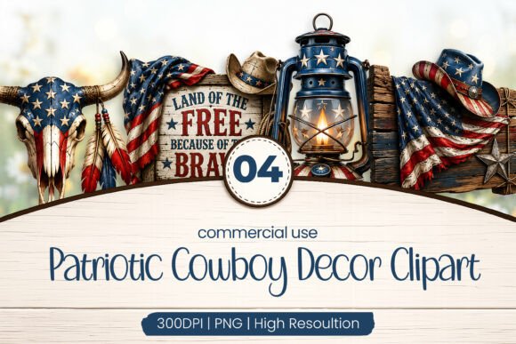 Download Patriotic Cowboy Decor Clipart PNG - Decor clipart Collection