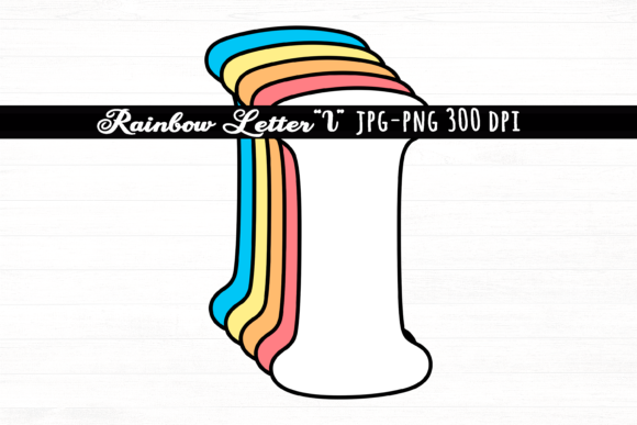 Download Letter I Rainbow Initial Cute Retro Font - Cute retro font Collection